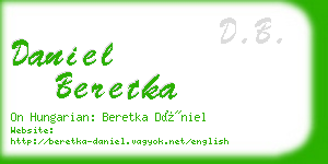 daniel beretka business card